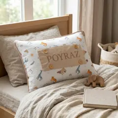 Jungle İsimli %100 Pamuk Müslin Bebek Yastığı