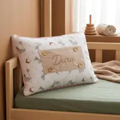 Puppy İsimli %100 Pamuk Müslin Bebek Yastığı