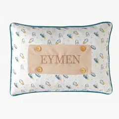 Space İsimli %100 Pamuk Müslin Bebek Yastığı